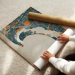 affiche carte san diego vintage enroule.webp