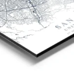 affiche carte san jose aluminium.webp