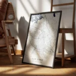 affiche carte san jose encadre.webp