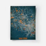 affiche carte san jose vintage.webp