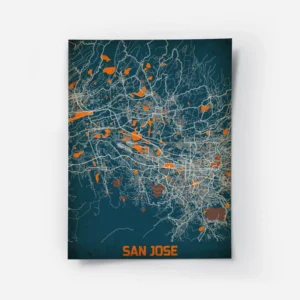 affiche carte san jose vintage.webp