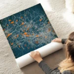 affiche carte san jose vintage au sol.webp