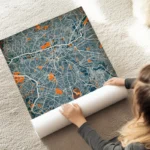 affiche carte sao paulo vintage au sol.webp