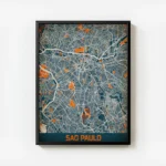 affiche carte sao paulo vintage avec cadre.webp