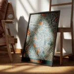 affiche carte sao paulo vintage encadre.webp