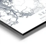 affiche carte seoul aluminium.webp