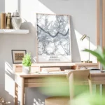 affiche carte seoul bureau.webp