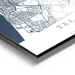 affiche carte tel aviv aluminium.webp