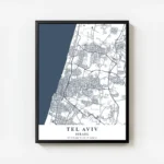 affiche carte tel aviv avec cadre.webp