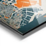 affiche carte tokyo vintage aluminium.webp