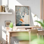 affiche carte tokyo vintage bureau.webp