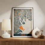 affiche carte tokyo vintage meuble.webp