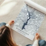 affiche carte washington en rouleau.webp