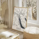 affiche carte zurich salon beige.webp