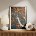 affiche carte zurich vintage meuble.webp