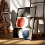 poster abstrait bauhaus 1919 encadre.webp
