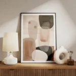 poster abstrait beige et tonalites neutres meuble.webp