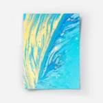 poster abstrait bleu et jaune.webp