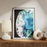 poster abstrait bleu et vert meuble.webp