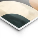 poster abstrait formes marrons et noires lightpanel.webp