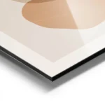 poster abstrait formes organiques terreuses aluminium.webp