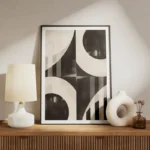 poster abstrait geometrique noir et blanc meuble.webp