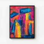 poster abstrait multicolore avec cadre.webp