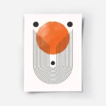 poster abstrait orange et noir.webp