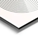 poster abstrait orange et noir aluminium.webp