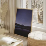 poster alpes de nuit salon beige.webp
