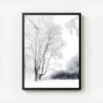 poster arbre enneige avec cadre.webp