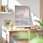poster arbre isole en hiver bureau.webp