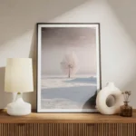 poster arbre isole en hiver meuble.webp