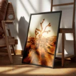 poster arbre joshua au coucher de soleil encadre.webp