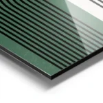 poster arc en lignes noires aluminium.webp