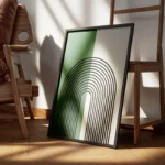 poster arc en lignes noires encadre.webp