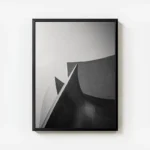 poster architecture contemporaine en noir et blanc avec cadre.webp