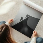 poster architecture contemporaine en noir et blanc en rouleau.webp