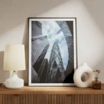 poster architecture moderne hautes tours meuble.webp
