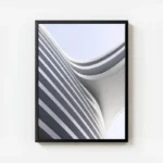 poster architecture moderne incurvee avec cadre.webp
