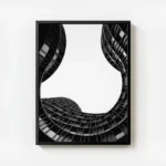 poster architecture moderne noir et blanc avec cadre.webp