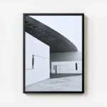 poster architecture moderne noire et blanche avec cadre.webp