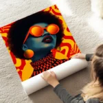 poster art abstrait retro au sol.webp