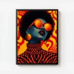 poster art abstrait retro avec cadre.webp