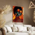 poster art abstrait retro salon.webp