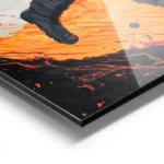 poster astronaute cosmique aluminium.webp