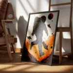 poster astronaute cosmique encadre.webp