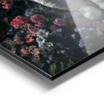 poster astronaute fleuri aluminium.webp