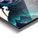 poster astronaute paysage colore aluminium.webp