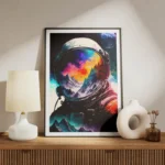 poster astronaute paysage colore meuble.webp